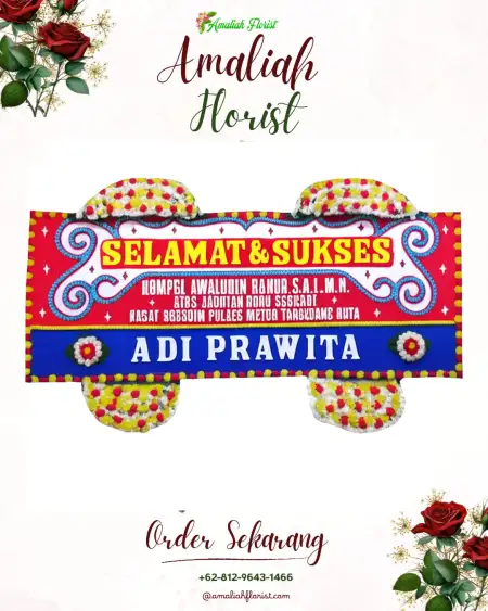 Papan Bunga Ucapan Selamat Bokor