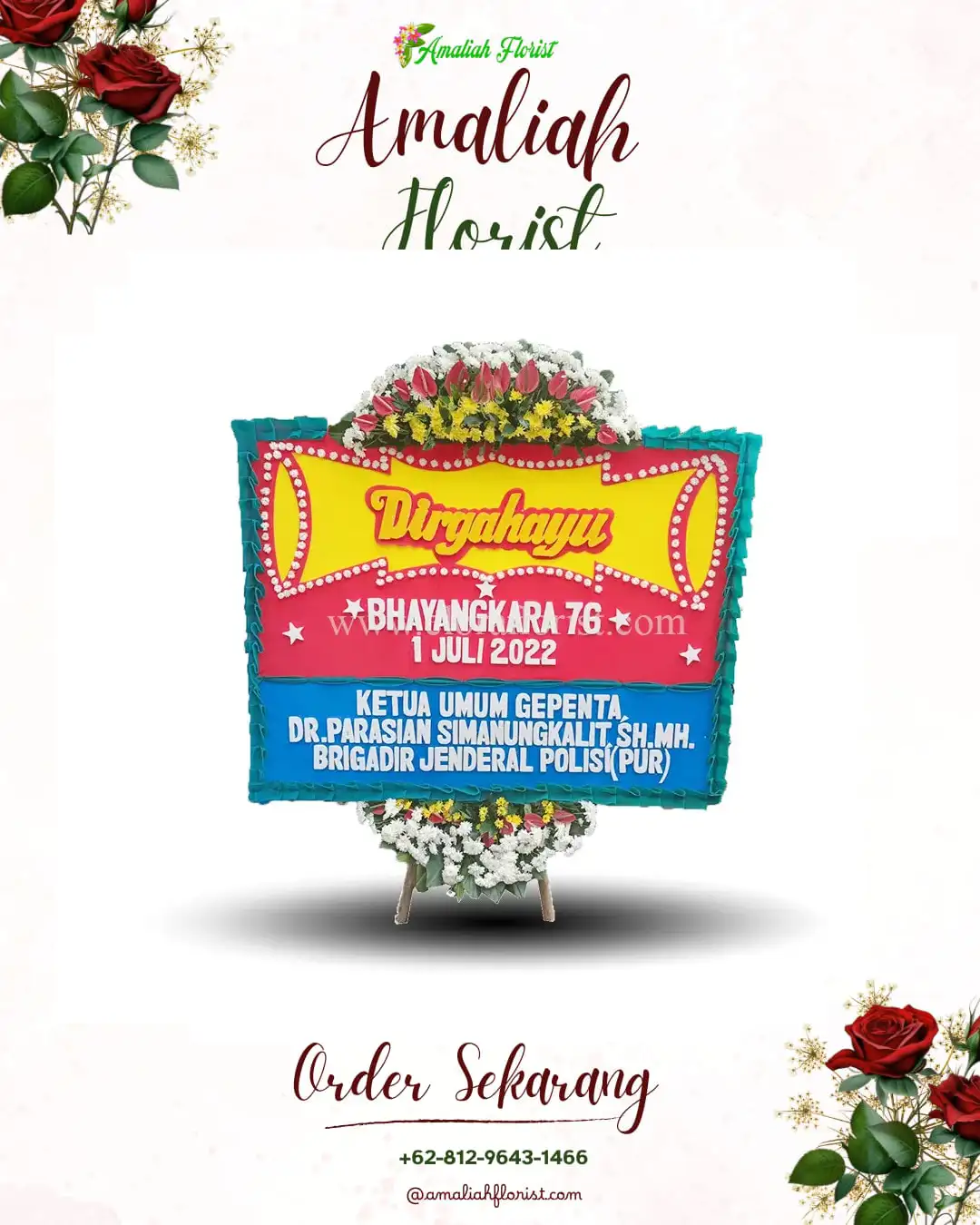 Papan Bunga HUT Ulang Tahun Bokor